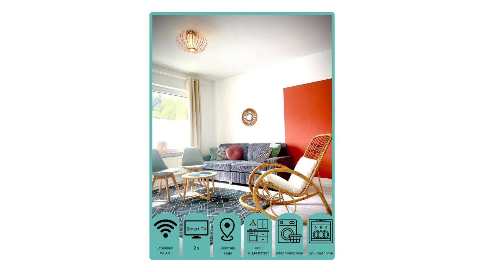 Wlan,Smart Tv,4 Betten, Zentral 엠덴 외부 사진